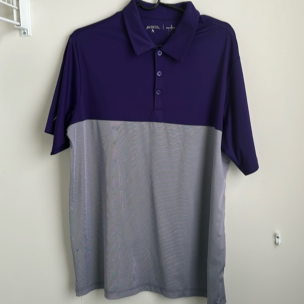 Purple golf polo